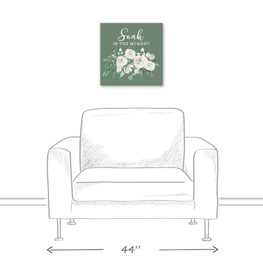 Soak In The Moment 16" x 16" Canvas Wall Art